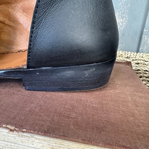 Free People Mont Blanc Leather Sandals Sz EU 37, US 6.5 Black - Picture 16 of 16